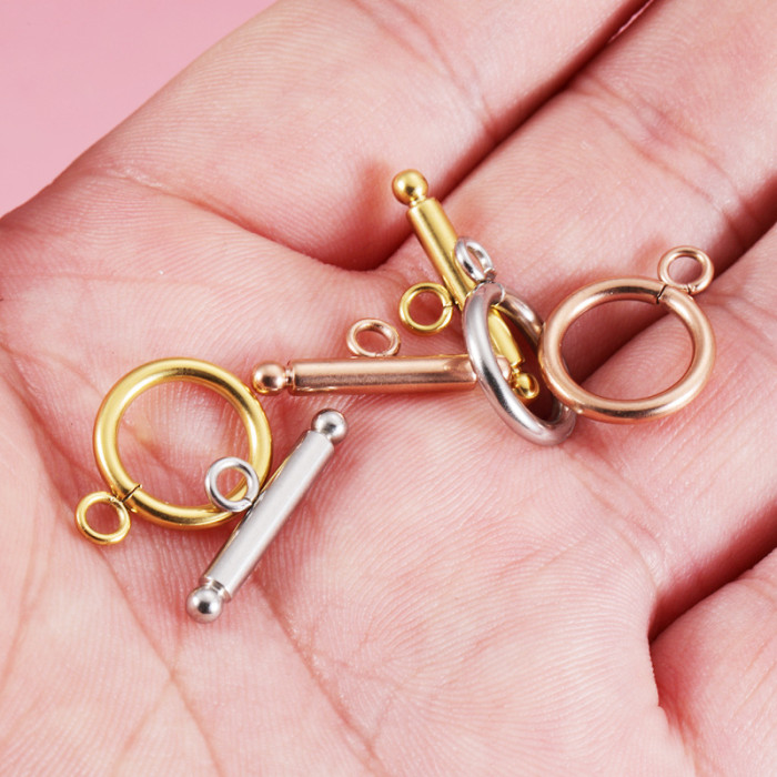 Stainless Steel Ending Ornament Accessories DIY OT Buckle Necklace Bracelet Handmade Material