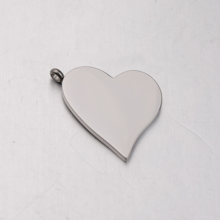 Mirror DIY Ornament Accessories Stainless Steel Peach Heart Pendant Accessories Can Be Laser Sculpture Decorative Pendant
