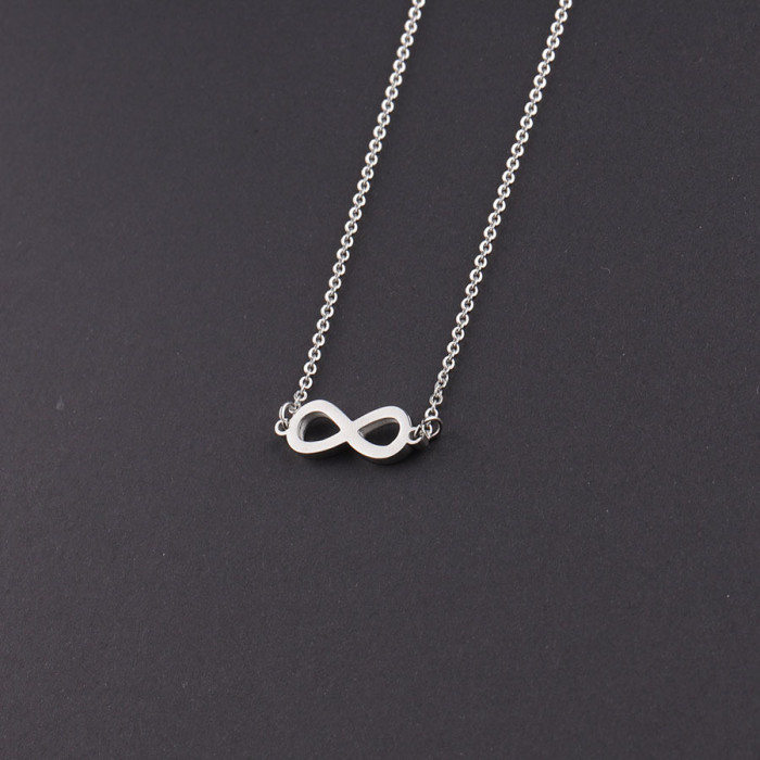 diy Stainless Steel Pendant Infinite Symbol  Necklace for women