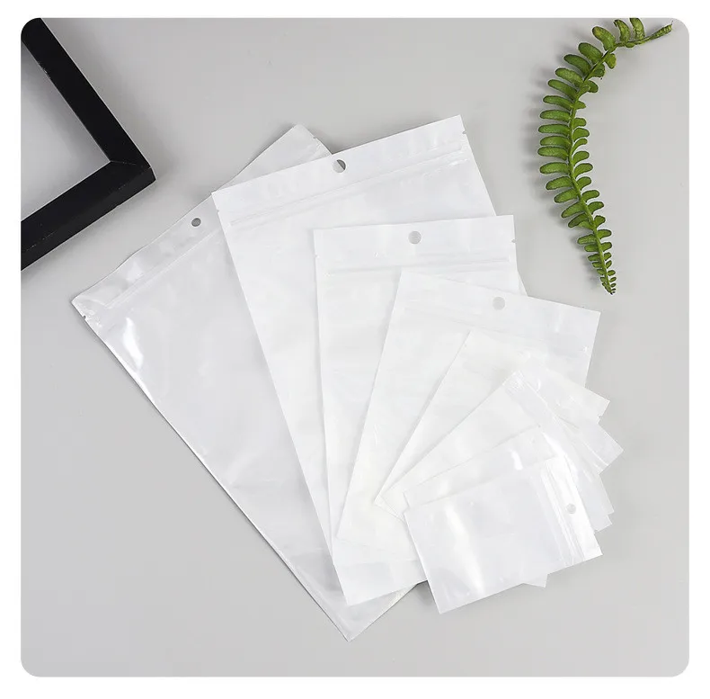 Jewelry Bag Pearlescent Transparent Jewelry Plastic Automatic Sealing Bag Small 100pcs price