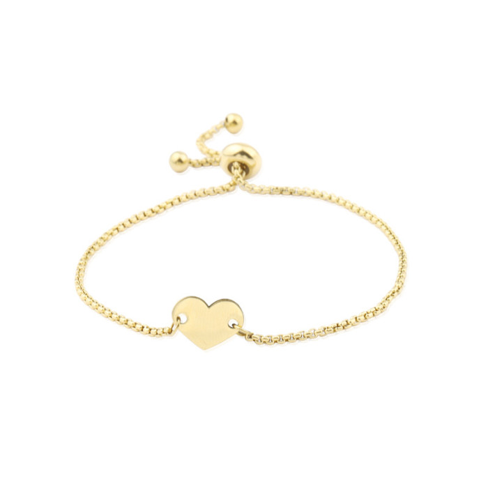 Popular Adjustable Bracelet Love Heart Simplicity Ins DIY Bracelet For Women Girlfriends' Gift Girlfriend Gift