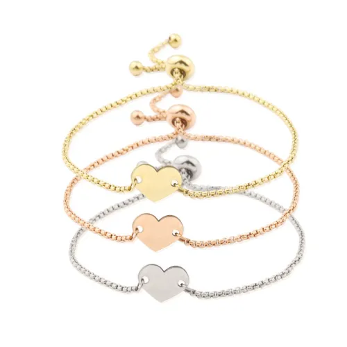 Popular Adjustable Bracelet Love Heart Simplicity Ins DIY Bracelet For Women Girlfriends' Gift Girlfriend Gift