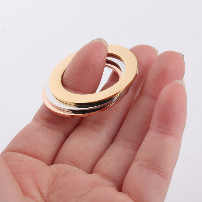 35mm Circle Pendant Tag Can Carve Writing Stainless Steel DIY Ornament  Accessories