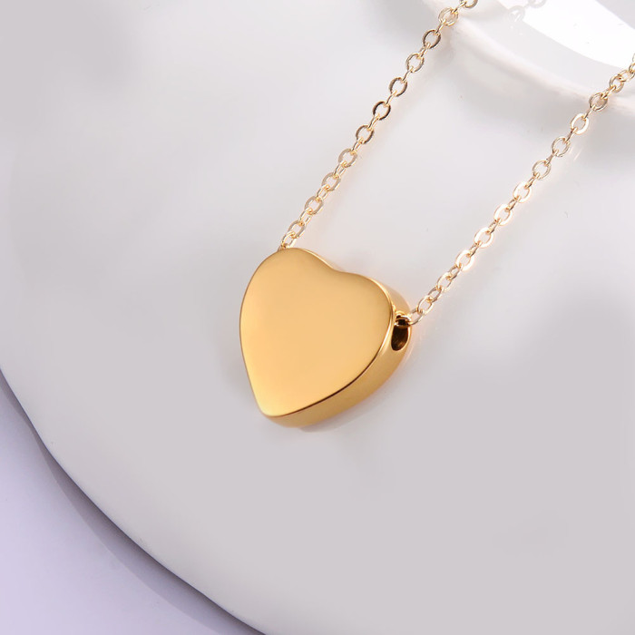 Heart Stainless Steel Can Be Open Commemorate Heart Love Pets Relatives Cremains Pendant Commemorative Perfume Bottle...