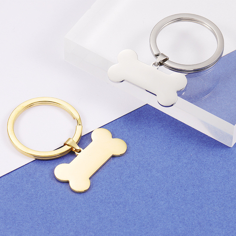 Personalized Fashion Pet Decorations Accessories DIY Dog Bone Can Be Laser Sculpture Pendant