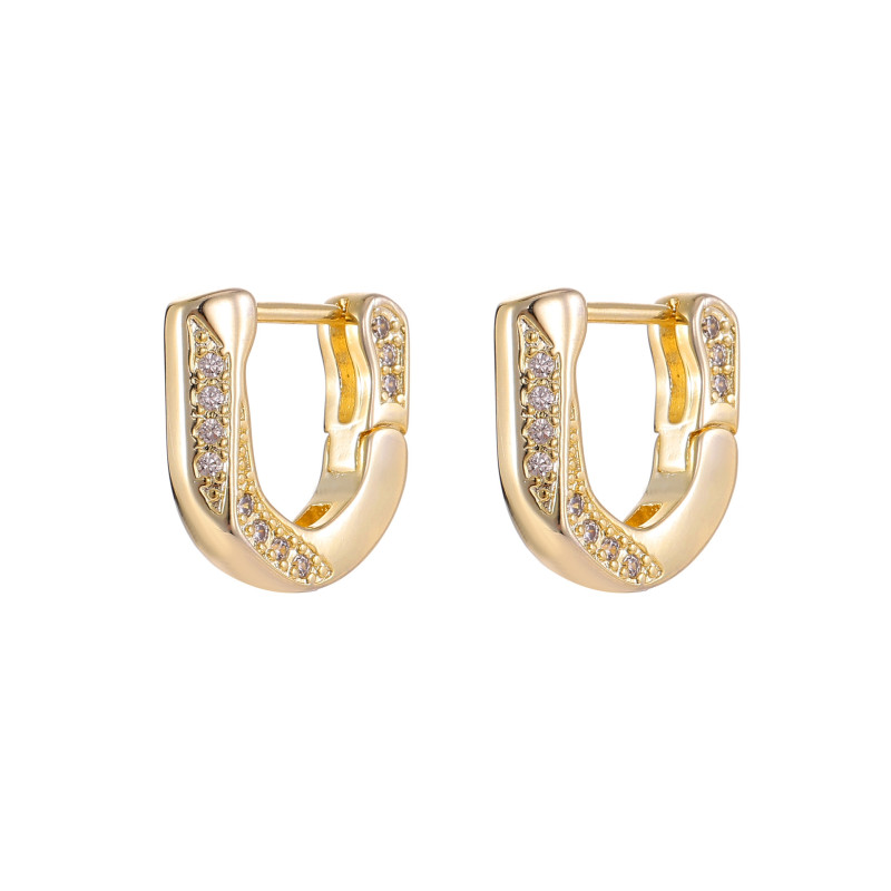 Ear Clip Female Geometric U-Shaped Earrings Stylish and Unique Wind Street Jewelry for Women 780