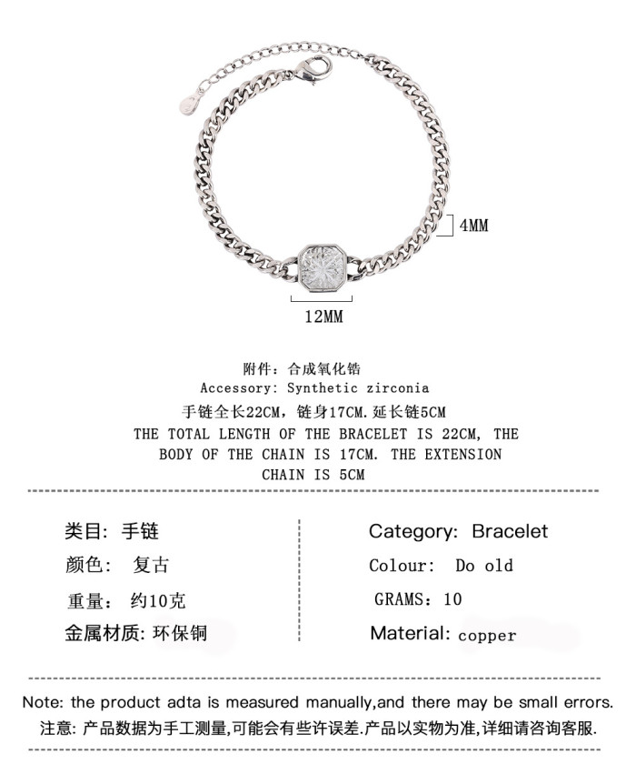Personalized Bracelet Ornament Temperament Crystal Bracelet Jewelry Bracelet for Women