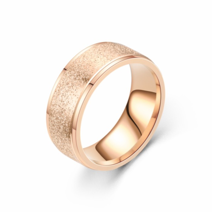 Men's Matte Titanium Steel Ring Stainless Steel Couple Ring