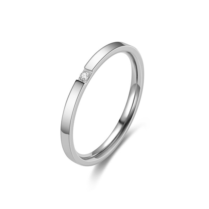 Trendy Women's Stainless Steel Wedding Rings