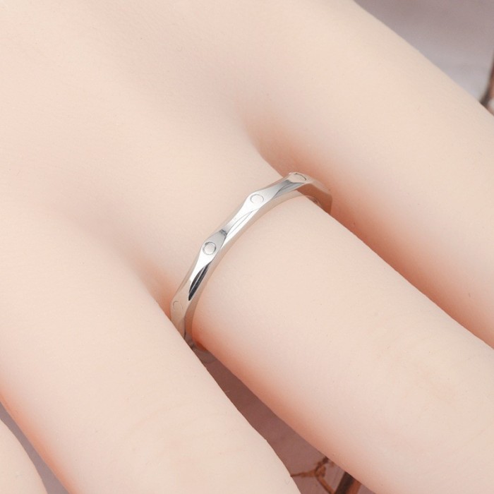 Korean Comfortable and Stylish Stainless Steel Men's Ring - Perfect for Everyday Wear