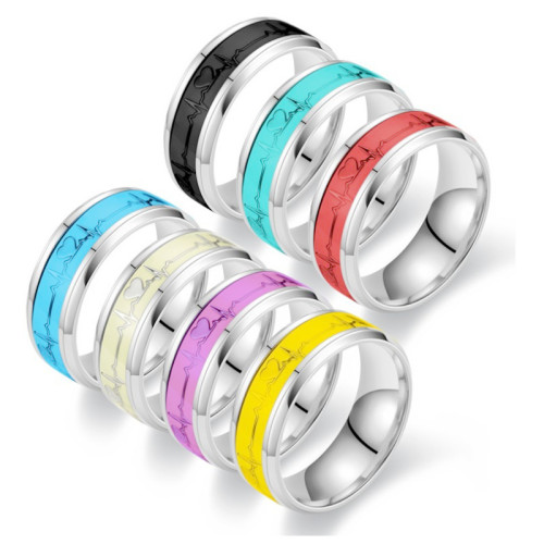 Love Luminous Trendy and Fashion-Forward Stainless Steel Men's Ring - Stand Out From The Crowd
