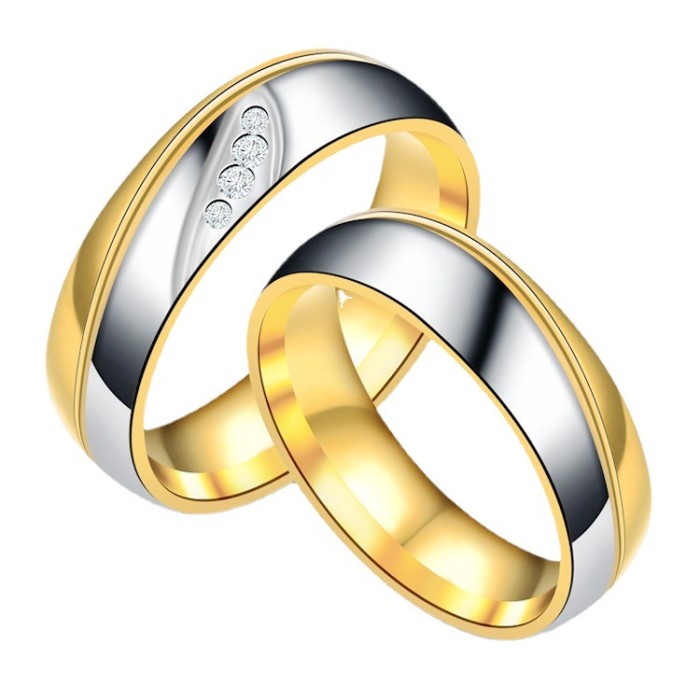 Couple Rings Customizable and Personalized Stainless Steel Men's Ring - Add Your Own Flair