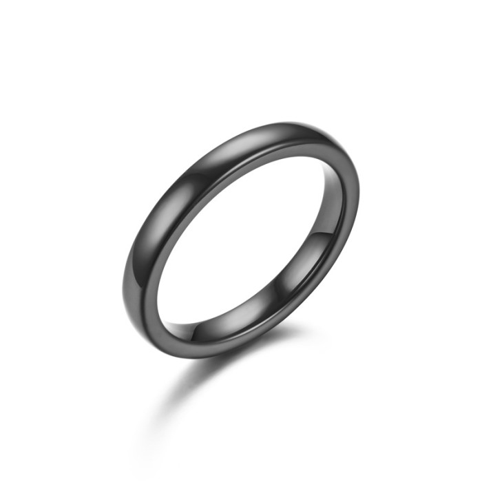 Ceramics Bold Statement with This Stylish and Edgy Men Women Stainless Steel Ring
