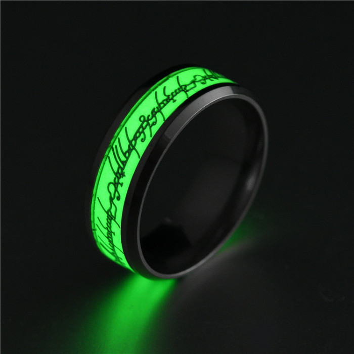Luminous Lord  Rings Magic Ring Sleek Stainless Steel Promise Ring with High Polish Finish - Perfect for Your Special Someone