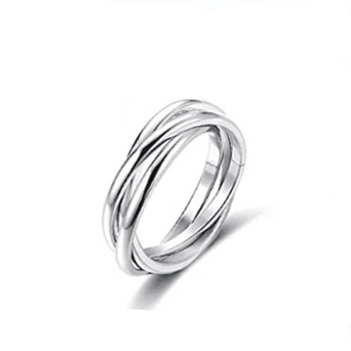 Titanium Steel Ring for Women Stylish Stainless Steel Ring with Rose Gold Plating - Adding A Touch of Elegance