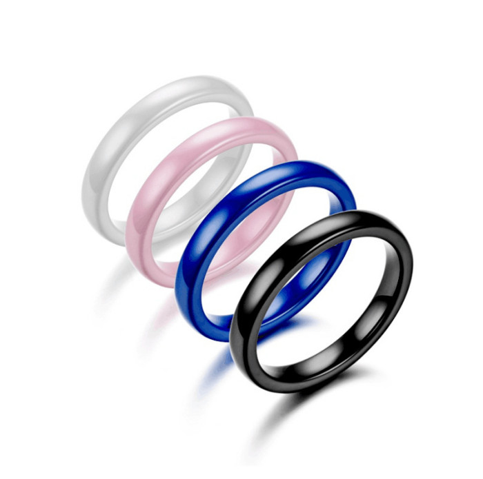Ceramics Bold Statement with This Stylish and Edgy Men Women Stainless Steel Ring