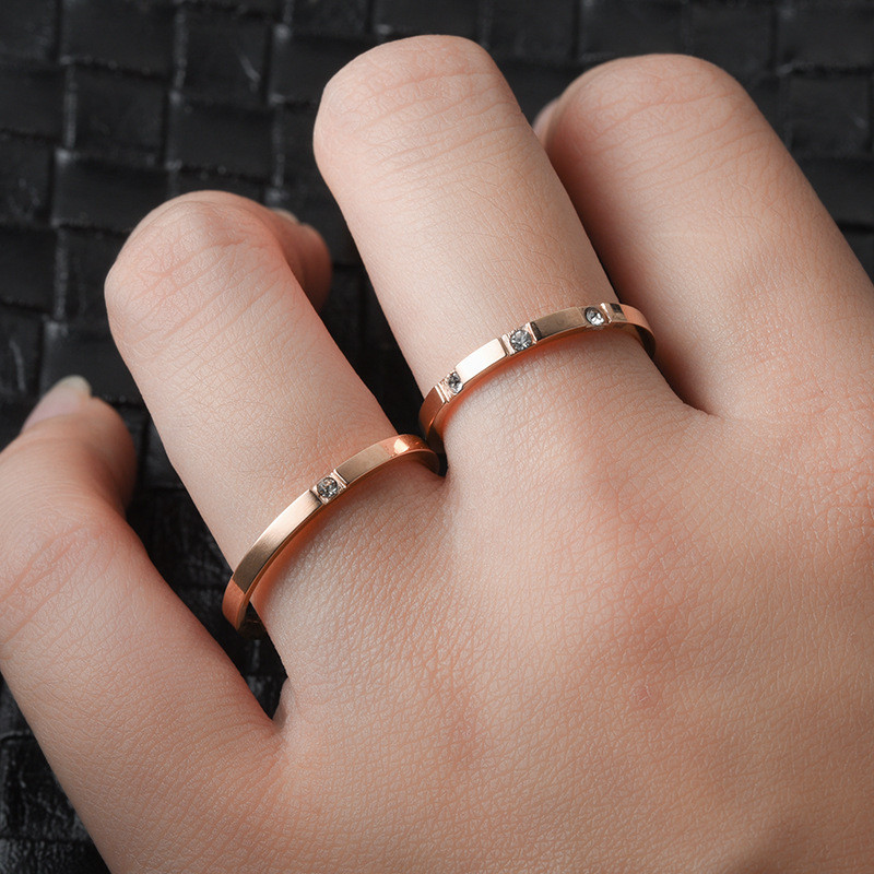 Tail Ring Minimalist Unisex Stainless Steel Ring - Perfect for Couples