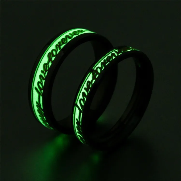 Luminous Ring Forever Love Make A Bold Statement with This Chic and Trendy Men's Stainless Steel Ring