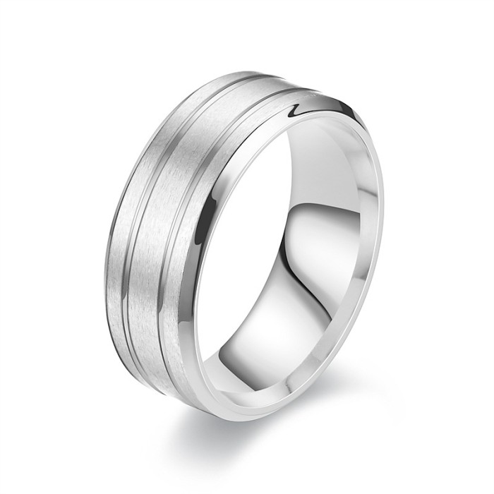 Frosted Ring Upgrade Your Style with This Masculine and Stylish Men's Stainless Steel Ring