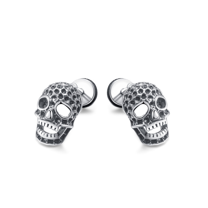 Personalized Stainless Steel Skull Earrings Hip-hop Titanium Steel Earrings for Men