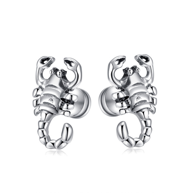 Personalized Hip-hop Style Titanium Steel Earrings Fashion Stainless Steel Scorpion Men's Earrings