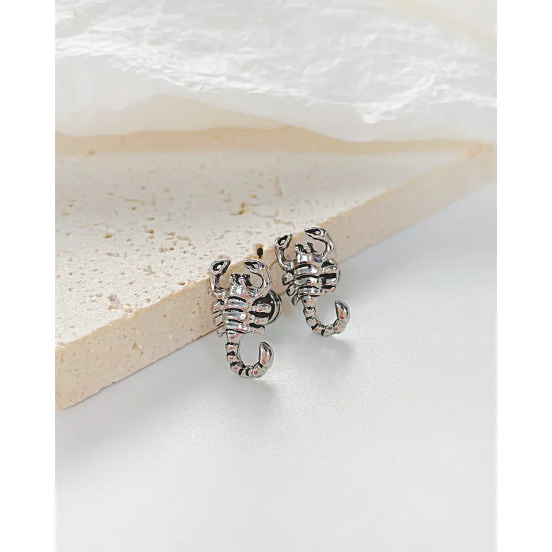Personalized Hip-hop Style Titanium Steel Earrings Fashion Stainless Steel Scorpion Men's Earrings