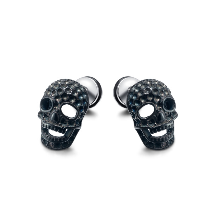 Personalized Stainless Steel Skull Earrings Hip-hop Titanium Steel Earrings for Men