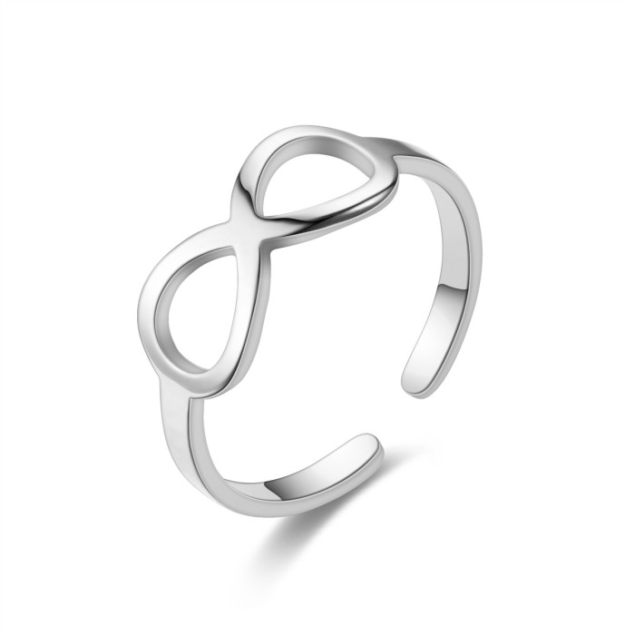 Infinity Bow Titanium Steel Ring for Women