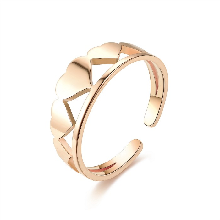 Love Titanium Steel Ring 18K Gold Ring