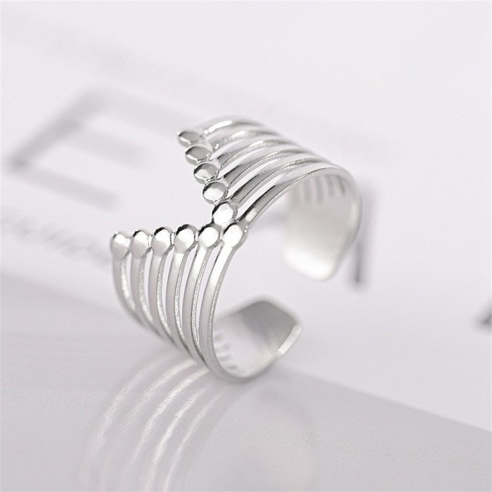 Adjustable Hip-hop Style Creative Fashion Stainless Steel Ring