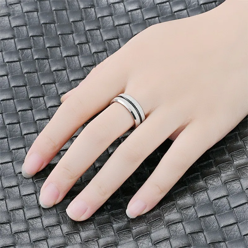 Personalized Fashion Titanium Steel Ring for Men