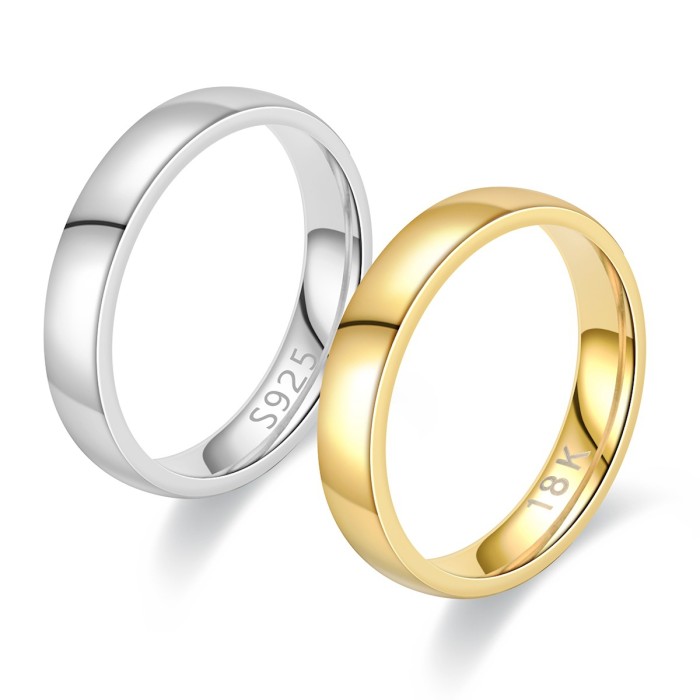 Titanium Steel Couple Ring Women 18K S925 Non-fading Personalized Tail Ring