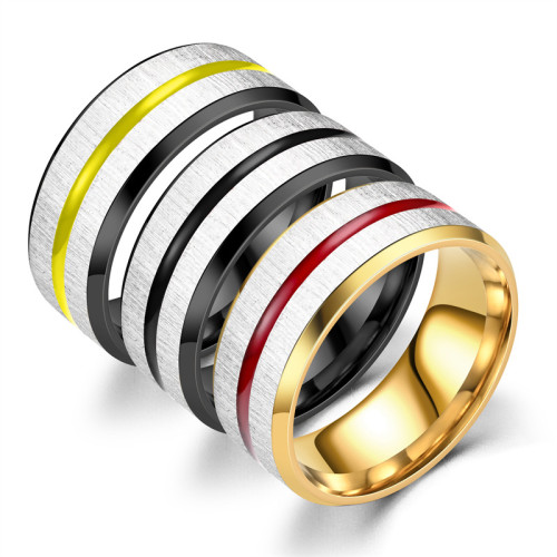 Personalized Fashion Titanium Steel Ring for Men