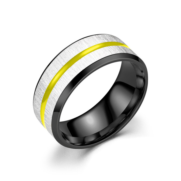 Personalized Fashion Titanium Steel Ring for Men