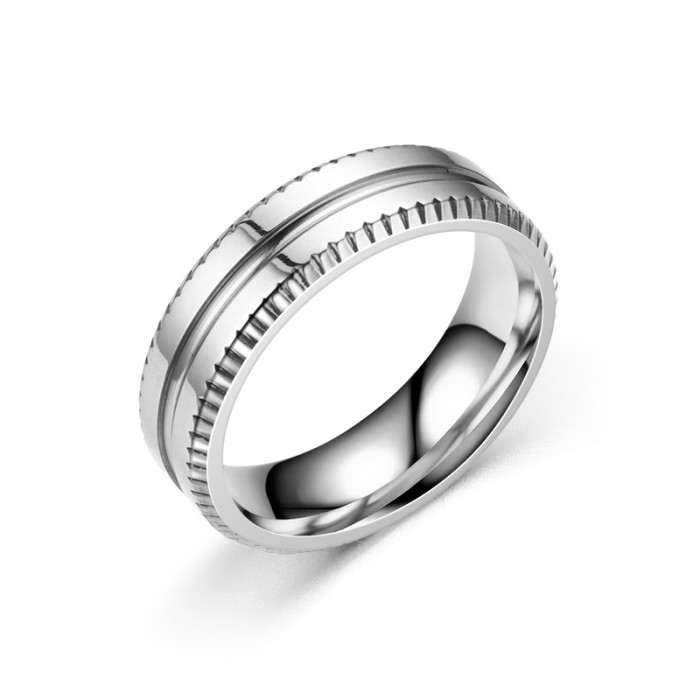 Fashion Creative Gear Titanium Ring