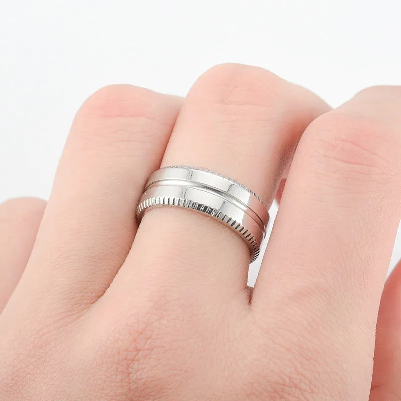 Fashion Creative Gear Titanium Ring
