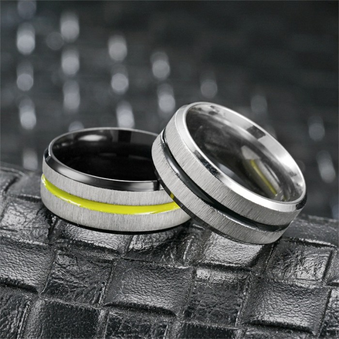 Personalized Fashion Titanium Steel Ring for Men