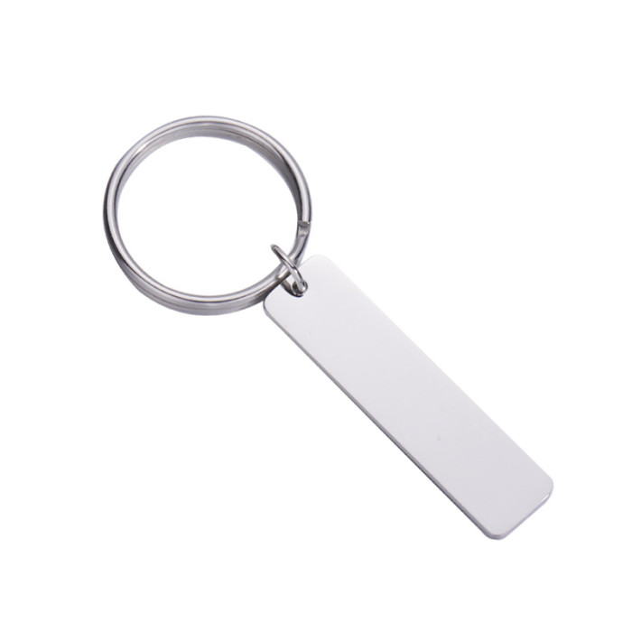 Stainless Steel Hangtags Can Be Engraved Logo Keychain