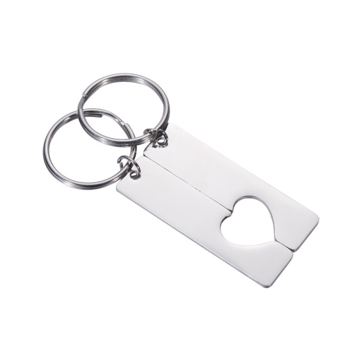 Stainless Steel Love Set Tag Keychain