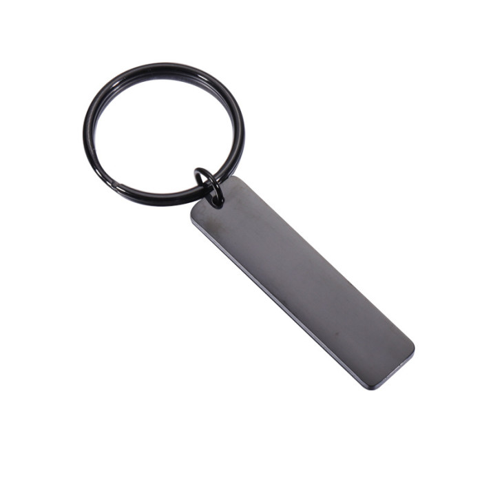 Stainless Steel Hangtags Can Be Engraved Logo Keychain