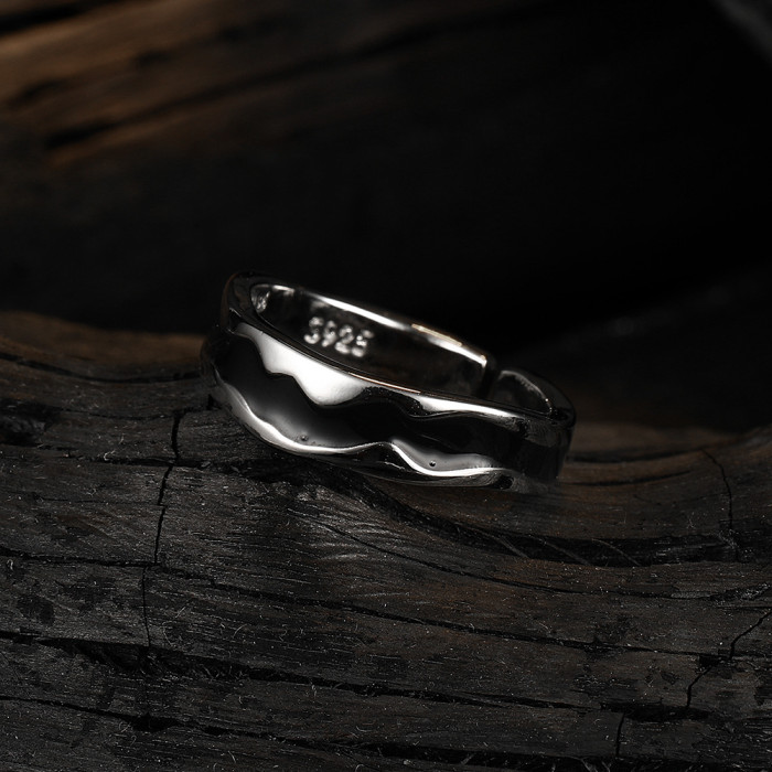 Irregular Personalized Adjustable Opening Women's Ring for women