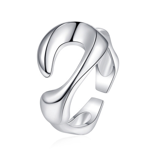 Exaggerated Simplicity Personalized Adjustable Opening Women's Ring