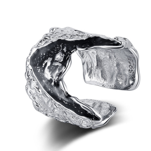Irregular Lava Personalized Adjustable Opening Women's Ring 540