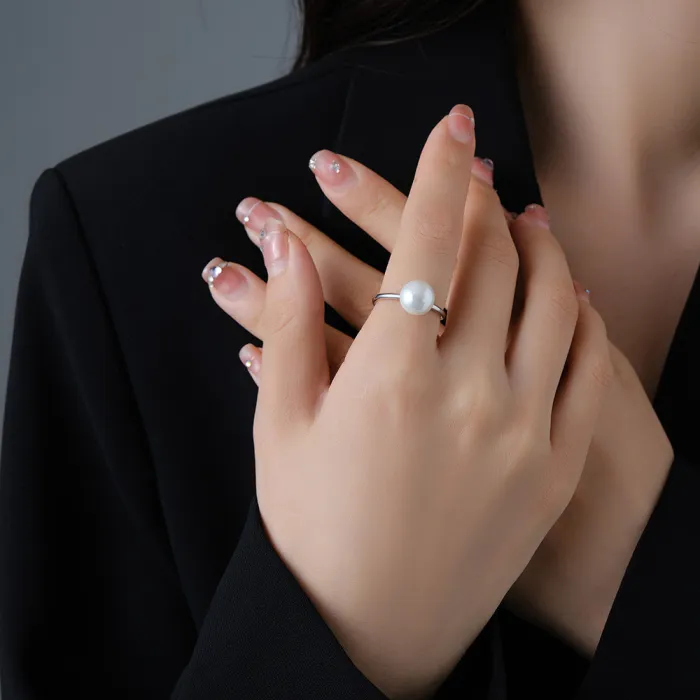 Baroque Pearls Personalized Adjustable Opening Women's Ring