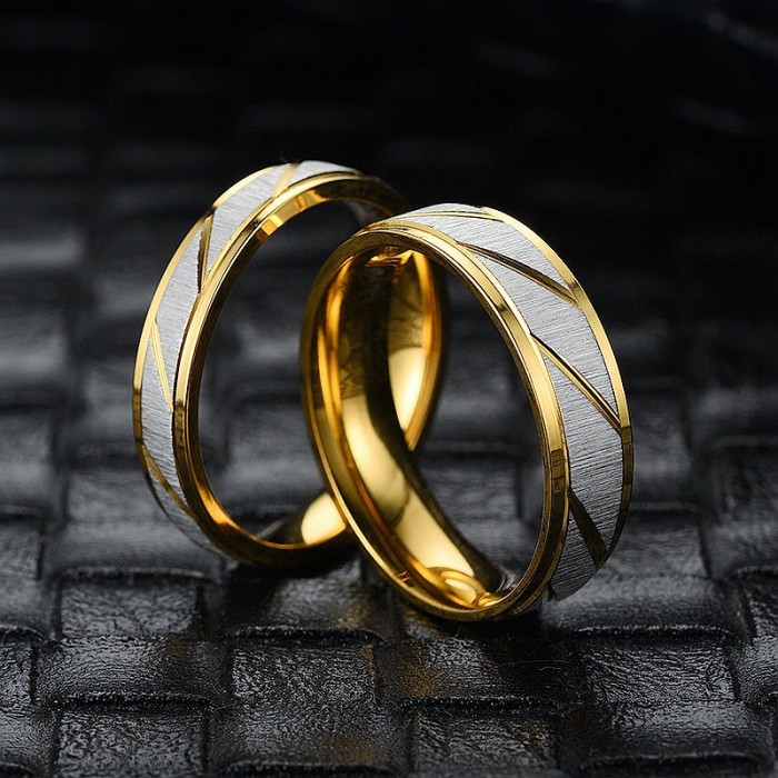 Fashion Titanium Steel Couple Rings for Women