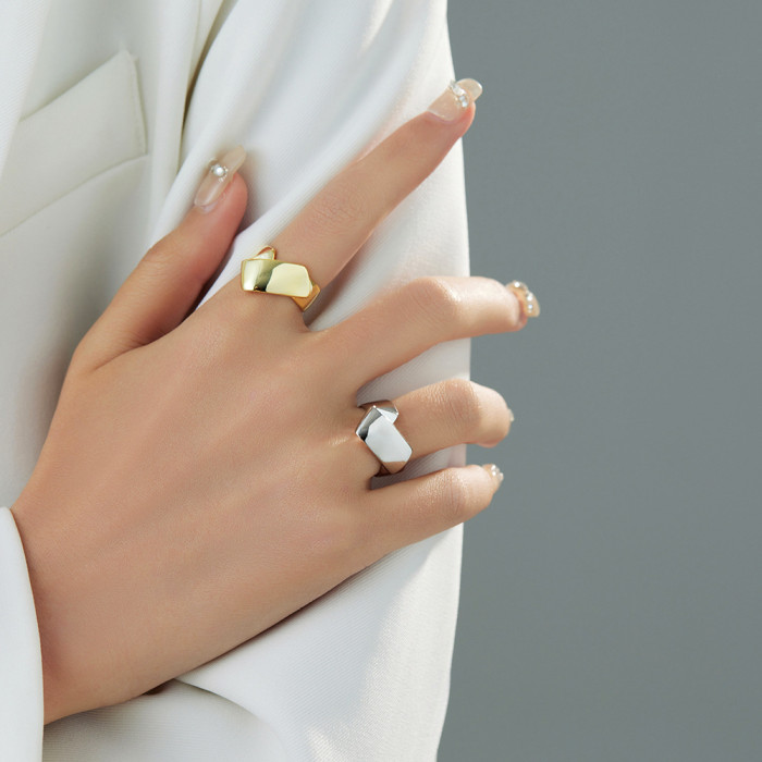Exaggerated INS Personalized Adjustable Opening Women's Ring