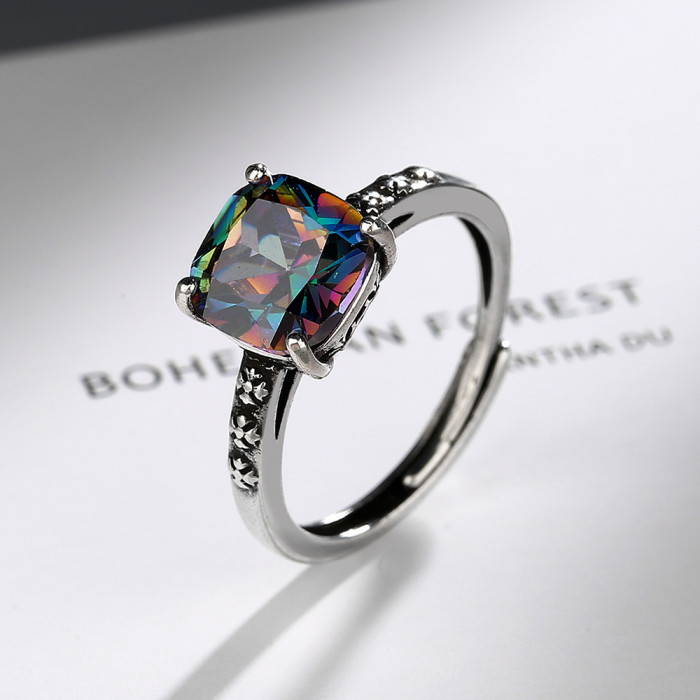 Retro Personalized Adjustable Opening Women's Ring