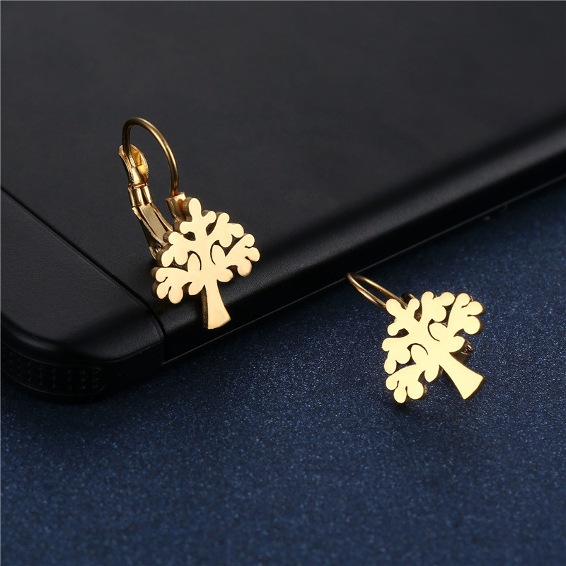 Tree of Life Earrings Stainless Steel Tree Pendants Drop Dangle Earrings for Women Girls Jewelry Gifts