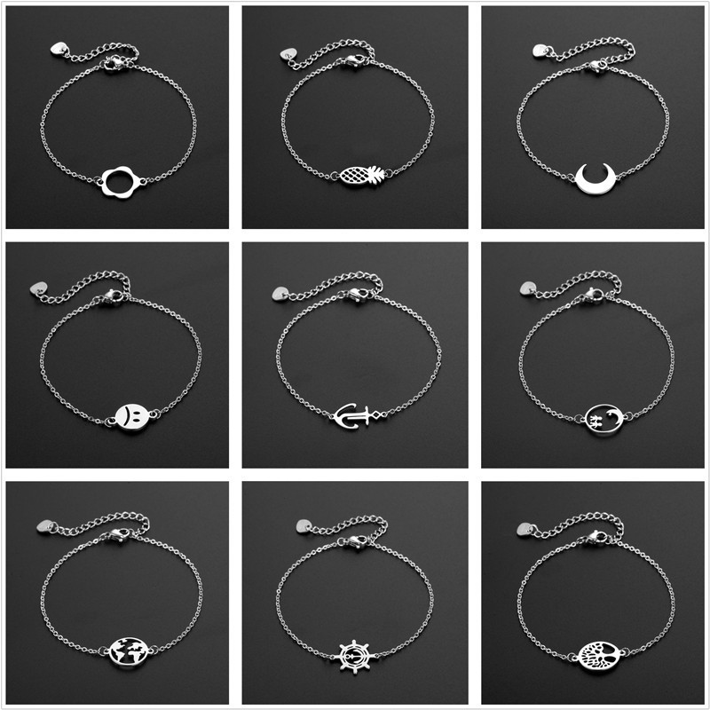 12 Pieces Constellations Zodiac 12 Horoscope Bracelet Stainless Steel Virgo Leo Cancer Gemini Aries Libra Pisces Unisex Jewelry