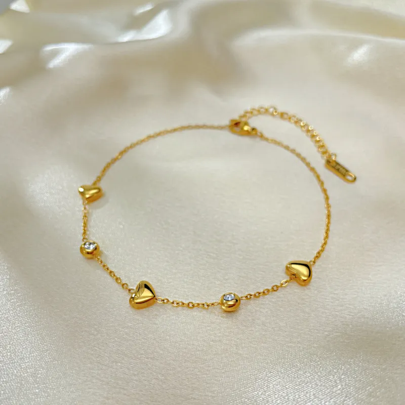 Anklet for Women Gold Color Stainless Steel  Link Ankle Bracelets Summer 2023 Fashion Leg Chain Beach Foot Jewelry Ancklets